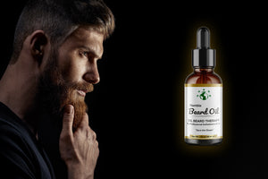 BEARD OIL THERAPY PR USA MADE  (3IN1) oil+aging roll+brush